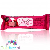 Mallow & Marsh Dark Chocolate Raspberry Marshmallow 132kcal (CHEAT MEAL) malinowy batonik piankowy w ciemnej czekoladzie