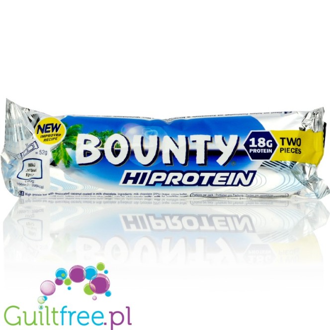 Bounty HiProtein - protein baton proteinowy 18g białka