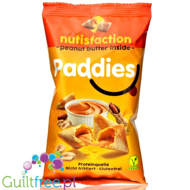 Paddies Nutisfaction Peanut Butter - bezglutenowe poduszeczki proteinowe z masłem orzechowym