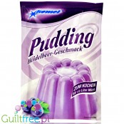 Komet, sugar free and sweetners free Blueberry pudding