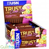USN Trust Protein Cookie Bar White Chocolate Raspberry - ciacho proteinowe 15g białka z malinami i białą czekoladą