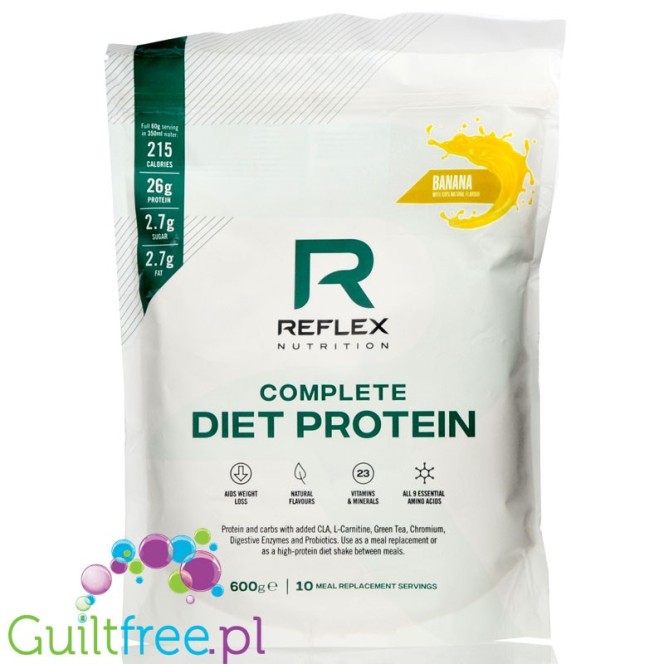 Reflex Nutrition Complete Diet Protein Banana - odżywka proteinowa MRP