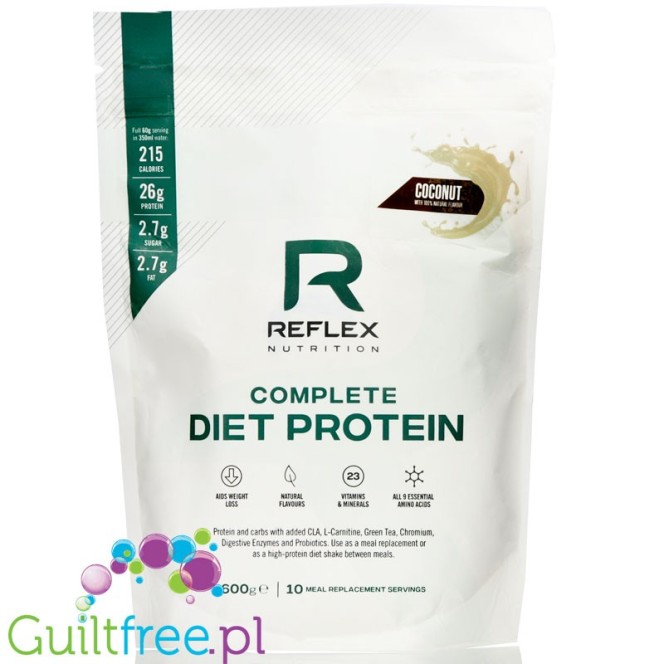 Reflex Nutrition Complete Diet Protein Coconut - odżywka proteinowa MRP, Kokos