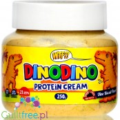 Max Protein WTF DinoDino Saurus Cream - ciasteczkowy krem proteinowy bez dodatku cukru z karmelizowanymi herbatnikami