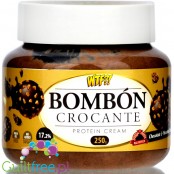 Max Protein WTF Bombón Crocante - krem proteinowy bez dodatku cukru o smaku pralinek czekoladowo-laskowych