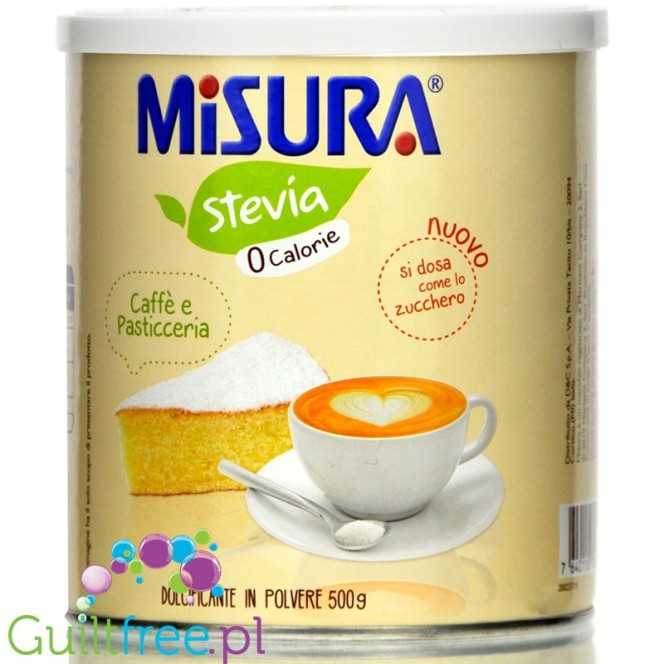 Stevia Misura 500g maltodextrin free powdered sweetener with stevia & erythritol, zero calories