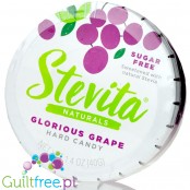 Stevita Stevia Sweetened Sugar Free Hard Candies, Glorious Grape 1.4 oz