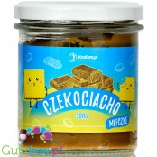 Krukam Milky ChocoCookie - sweet spread with cookie pieces, sugar free