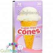 Enlightened Sugar Free Cones - sugar-free keto ice cream cones