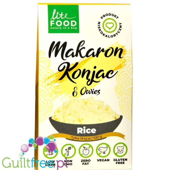 LiteFOOD Makaron Konjac & Owies Rice 300g (kartonik)