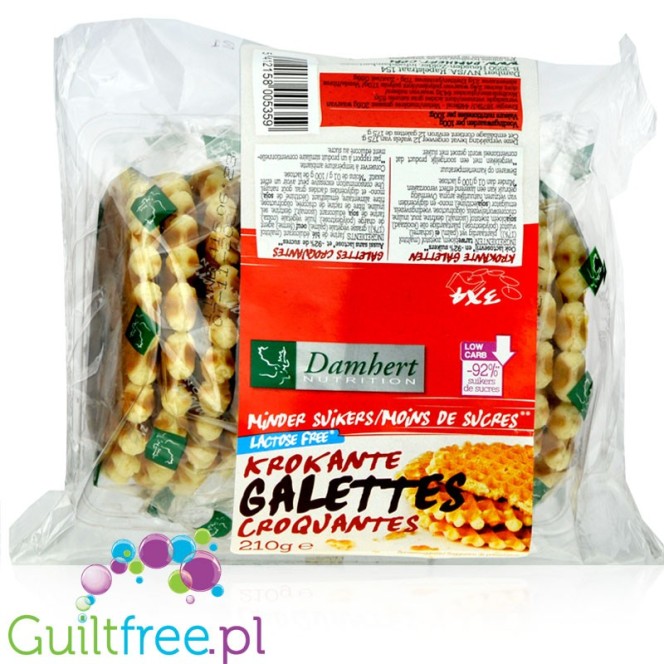 Damhert Galettes Croquantes - belgijskie wafle gofrowe 92% mniej cukru