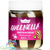 GymQueen Quenella Swirly Duo, protein white & milk chocolate no added sugar spread