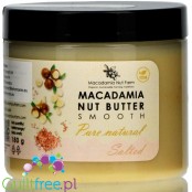 Macadamia Nut Farm Pure & Salted, Smooth - czyste masło z surowych orzechów makadamia z odrobiną soli