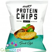 Got7 Protein Chips Greek Style - chipsy proteinowe z bazylią, tymiankiem i oregano, 37% białka,