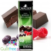 Cavalier Stevia Dark Chocolate Berries - ciemna czekoladka bez dodatku cukru z owocami leśnymi