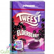 Prozis Tweest Elderberry - bezcukrowe landrynki z witaminą C, Jagody Bzu