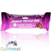 GymQueen Crunchy Protein Bar, Chocolate Brownie - chrupiący baton białkowy bez dodatku cukru