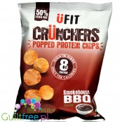 UFIT Crunchers Smokehouse BBQ Crisps - wegański chipsy proteinowe 50% mniej tłuszczu