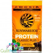 Sunwarrior Protein Classic Plus, Chocolate - organiczna wegańska odżywka białkowa z 5 superfoods