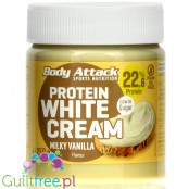 Body Attack Protein Milky Vanilla - białkowy krem Biała Czekolada bez cukru i oleju palmowego