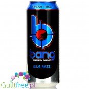 VPX Bang Blue Razz sugar free energy drink with BCAA, SuperCreatine and CoQ10