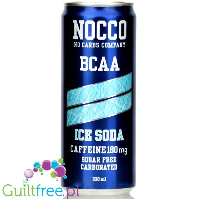 NOCCO BCAA Ice Soda - napój bez cukru z BCAA i kofeiną, Cytryna & Limonka