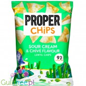 Proper Chips Sour Cream & Chive Lentil - chipsy z soczewicy, smak Śmietana & Szczypiorek