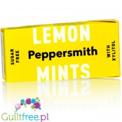 Peppersmith Lemon Mints, bezcukrowa guma do żucia z ksylitolem, Cytryna & Mięta