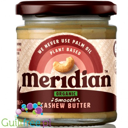 Meridian Cashew Smooth Organic 100% nuts