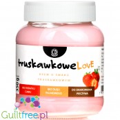 CD TruskawkoweLove - krem bez cukru o smaku białej czekolady z truskawkami, bez oleju palmowego