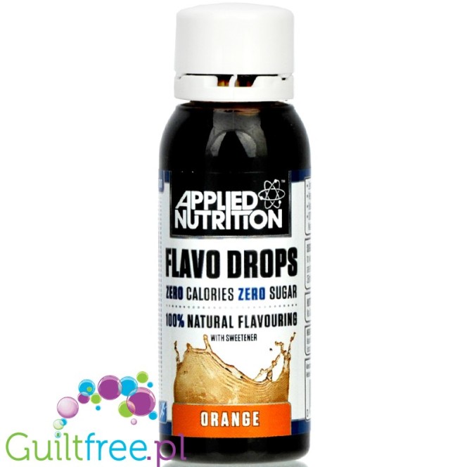 Applied Nutrition Flavo Drops, Orange sugar free, fat free liquid flavor