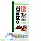 Diablo Milk Chocolate & Almonds - sugar-free milk chocolate with almonds and stevia