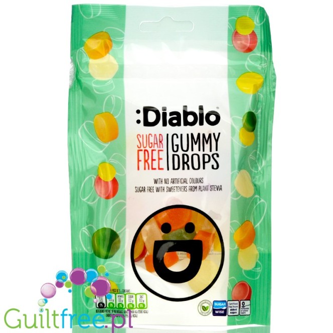 Diablo Stevia Gummy Drops - sugar free jellies