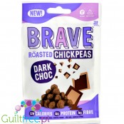 Brave Roasted Chickpeas Dark Choc chrupki z prażonej ciecierzycy w ciemnej czekoladzie