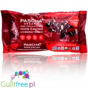 Pascha 100% Cacao Dark Baking Chips - organiczne kropelki ciemnej czekolady bez cukru 100% kakao