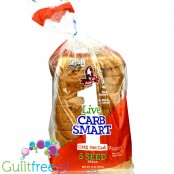 Aunt Millie's Live Carb Smart 5 Seed Bread - błonnikowy keto chleb 40kcal w kromce