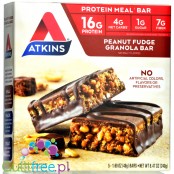 Atkins Meal Peanut Fudge Granola box x 5 bars