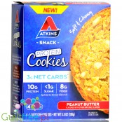 Atkins Snack Protein Cookie, Peanut Butter - keto ciastka z masłem orzechowym pudełko x 4szt