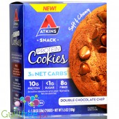 Atkins Nutritionals Snack Protein Cookies, Double Chocolate Chip BOX OF 4 COOKIES