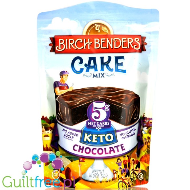 Birch Benders Keto Chocolate Cake - bezglutenowy mix do keto ciasta czekoladowego