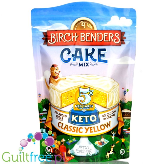 Birch Benders Keto Classic Yellow Cake - bezglutenowy mix do keto ciasta waniliowego
