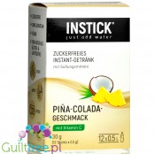 InStick Pina Colada - rozpuszczalna saszetka smakowa do napoi bez cukru, 12 saszetek na 0,5L
