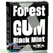 Forest Gum Black Mint, Wacken Lmited Edition - wegańska guma do żucia bez cukru z ksylitolem i stewią, bez plastiku