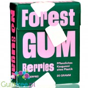 Forest Gum Berries - wegańska guma do żucia bez cukru z ksylitolem i stewią, bez plastiku