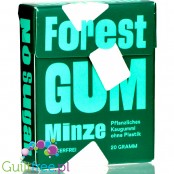 Forest Gum Mint - wegańska guma do żucia bez cukru z ksylitolem, bez mikroplastiku