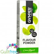 Gymper Flavour Powder Lime Yoghurt - rozpuszczalne saszetki aromatyzujące do deserów i napoi bez cukru