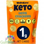 WeDoKeto Keto Crackers, Herbs - keto krakersy migdałowe z ziołami