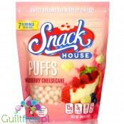 Snack House Puffs Wildberry Cheesecake - proteinowe keto płatki śniadaniowe z WPI, Sernik & Owoce Leśne
