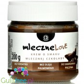 CD MleczneLove - milk chocolate spread with no added sugar & no palm oil