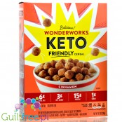WonderWorks, Keto Cereal, Cinnamon - keto płatki śniadaniowe bez cukru